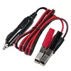 Battery Clip On Plug Socket 6FT 12V/24V with Cigarette Lighter Cable Male