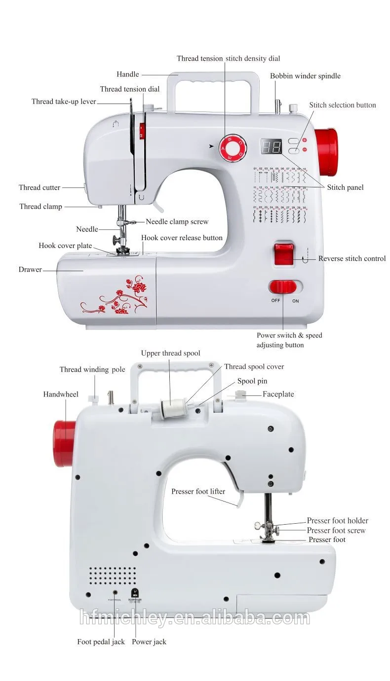 Fhsm 702 Zig Zag Mattress Portable Overlock Sewing Machine Buy