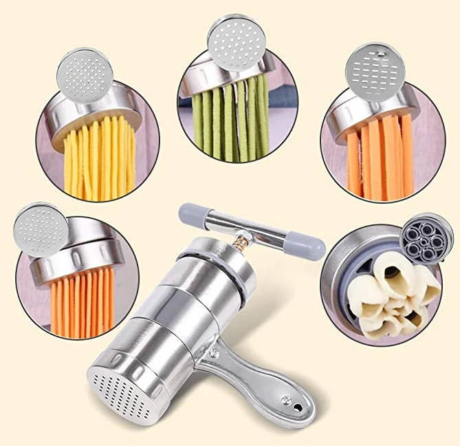  Stainless Steel Noodle Maker Manual Pasta Maker,Top Seller Home hand Using spaghetti Tools