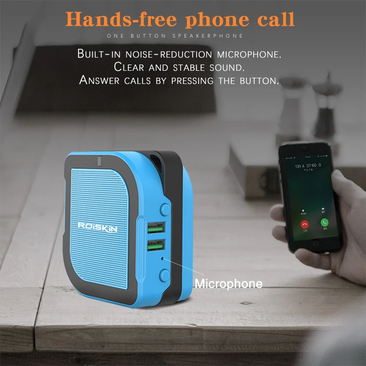 For 2020 Wireless Bluetooth Speaker Outdoor Wireless portable mini speaker waterproof with 3000/6000mAh power bank - ANKUX.COM