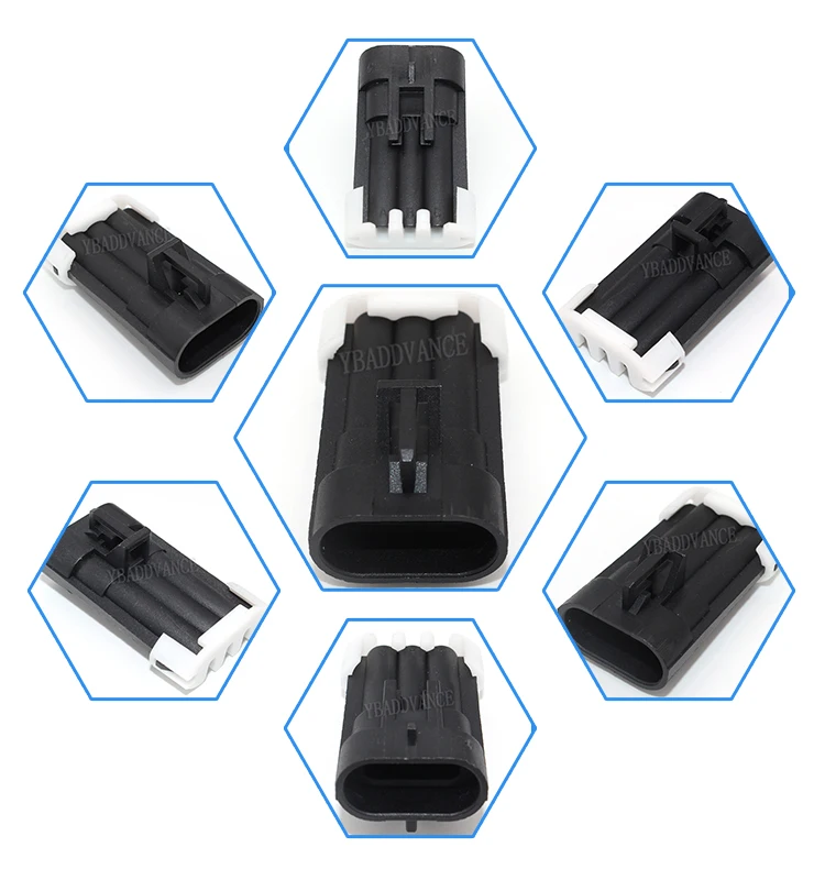 12129615 Delphi Pa66 3 Pin Connector Male For Gm Ls1 Engine Buy