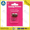 Blister card packing 2pcs zinc plated silver color round metal collar extende