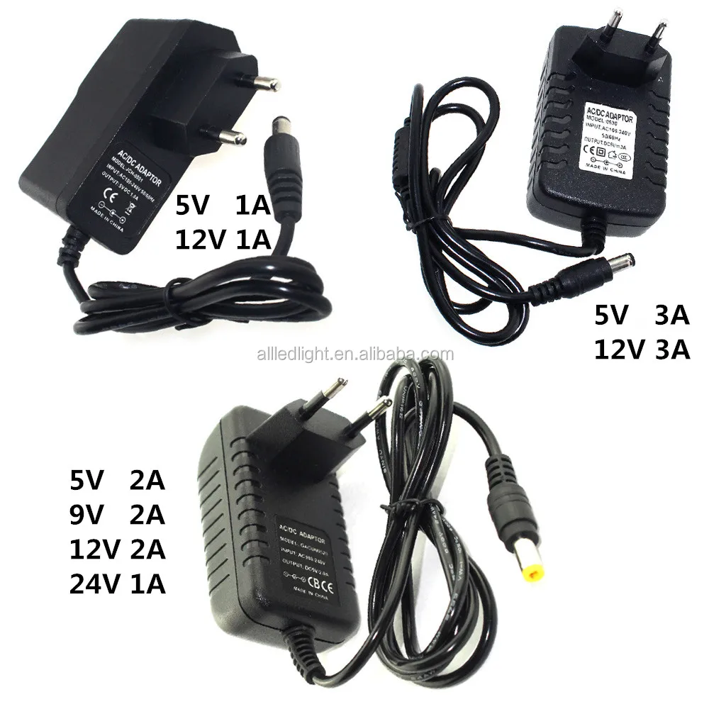 AC to DC 5.5mm*2.1mm 5.5mm*2.5mm 5V 1A Switching Power Supply Adapter DE 