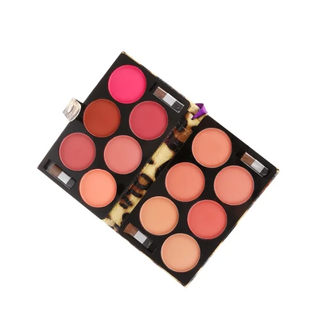 6 Color Blusher Kit With Leather Bag,Factory Supply Fashion Design