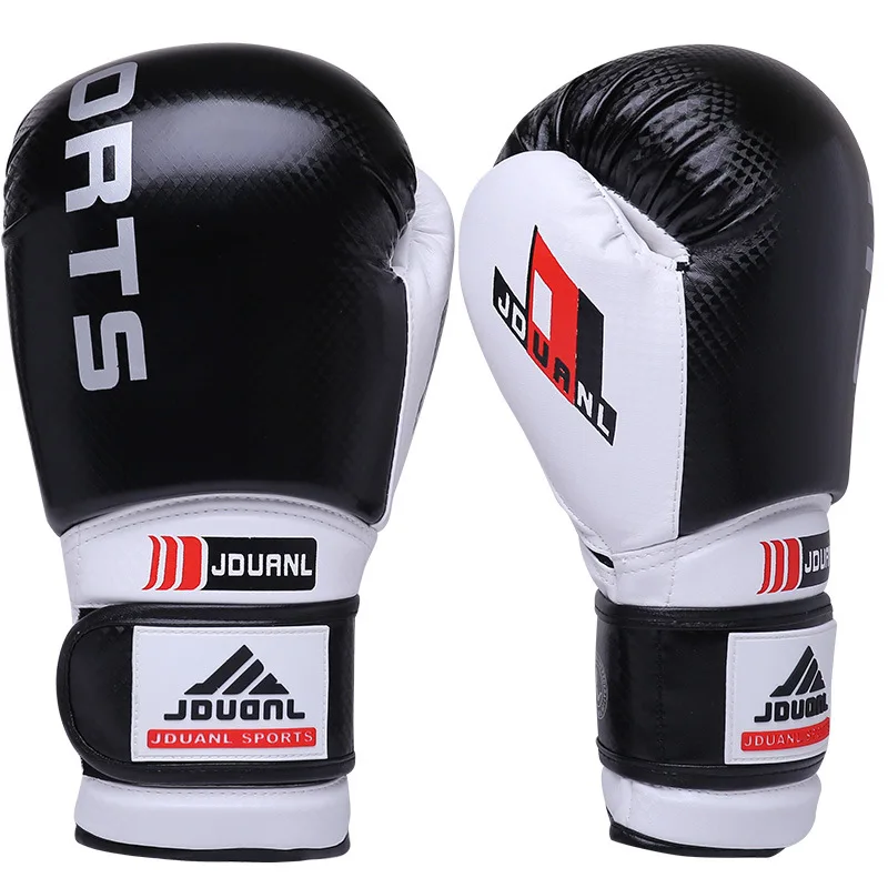 

Leather MMA Boxing Sparring Gloves guantes de boxeo, Red black