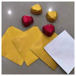 Food grade aluminum foil packing for chocolate ball in roll