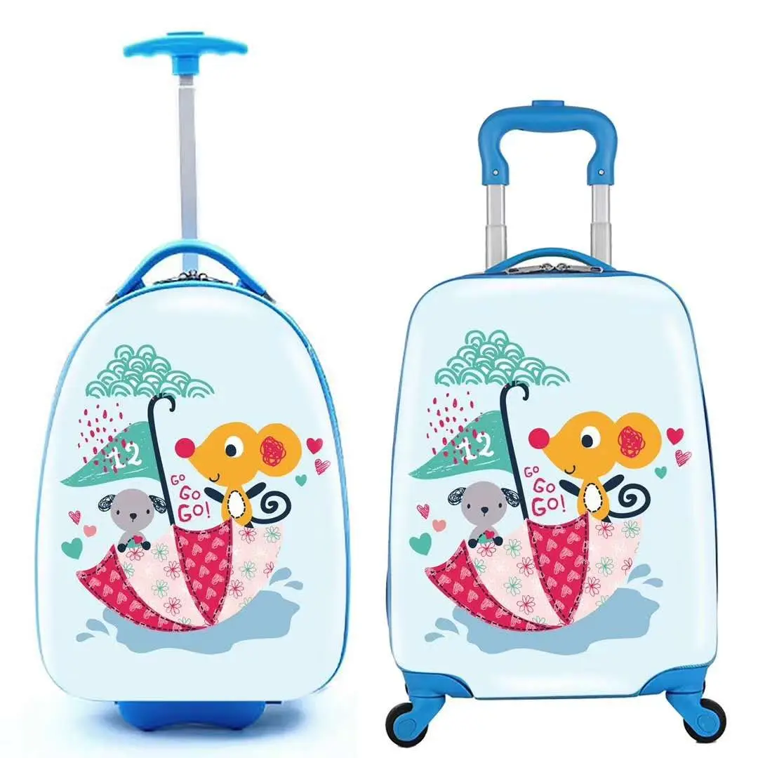 Carry On Hard Shell Kids Travel Rolling Luggage Spinner Trolley ...
