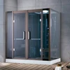 Two persons cedar luxury sauna dry wet steam shower cabin