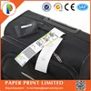 Airline luggage tag label,airline paper baggage tag,thermal airline luggage tag roll printing