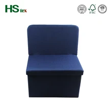 HStex fabric folding chair furniture with storage