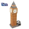 Solar Powered Large QEII Clock Tower Shaped for Garden Decoration LED Solar Large Outdoor Solar Lights