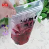 Food grade plastic juice packing bag & upper zipper and transparent liquid packing bag