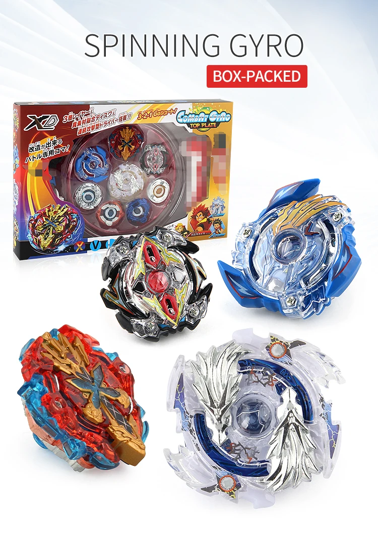 Battle Beyblades Toys Gyro 4 In 1 Set Super Top With Launcher And