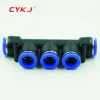 Air Pneumatic Fitting 5 Way One Touch 8mm 10mm 6mm 4mm 12mm OD Hose Tube Push In 5 Port Gas Quick Fittings Connector Coupler