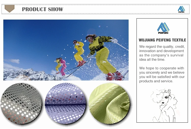 2019 Ptpf1210 Thermal Lining Heat Reflective Fabric Sequins Fabrics