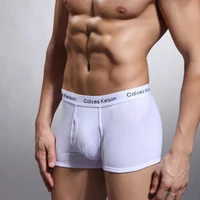 

Good Quality Boxer Shorts Custom Logo Brands Underwear Oem Serive Breathable Solid Boxer Briefs For Men