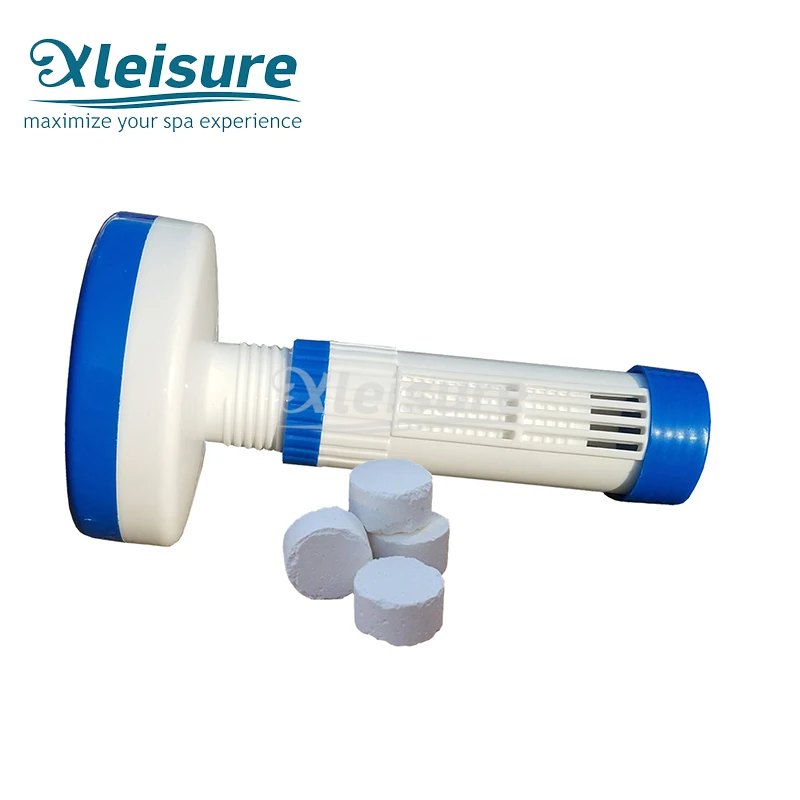 Water treatment spa float dispenser for swimming pool