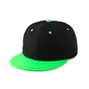 custom green underbrim flat bill custom snapback rope starter blank hat