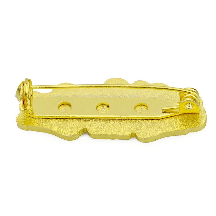 Zhongshan pin factory supply cheap customized metal badge clip safety pin