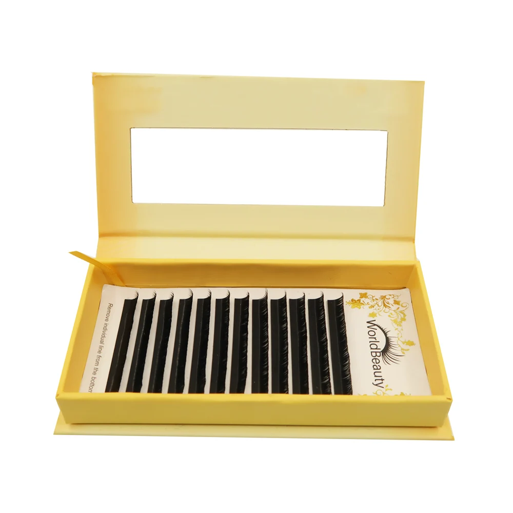 

Worldbeautylashes Manufacturer Lashes Private Label Individual Silk Eyelash Extension