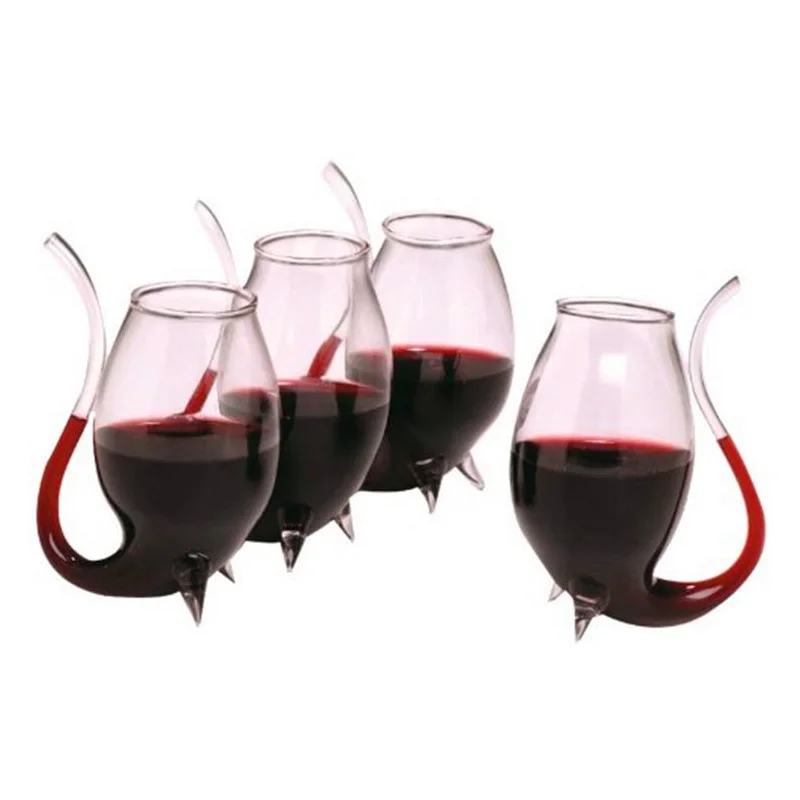 

AIHPO05 Unique 80ml 300ml Hand Blown Cheap Drinking Wine Whisky Glass Cup Mug with Tube Straw, Transparent