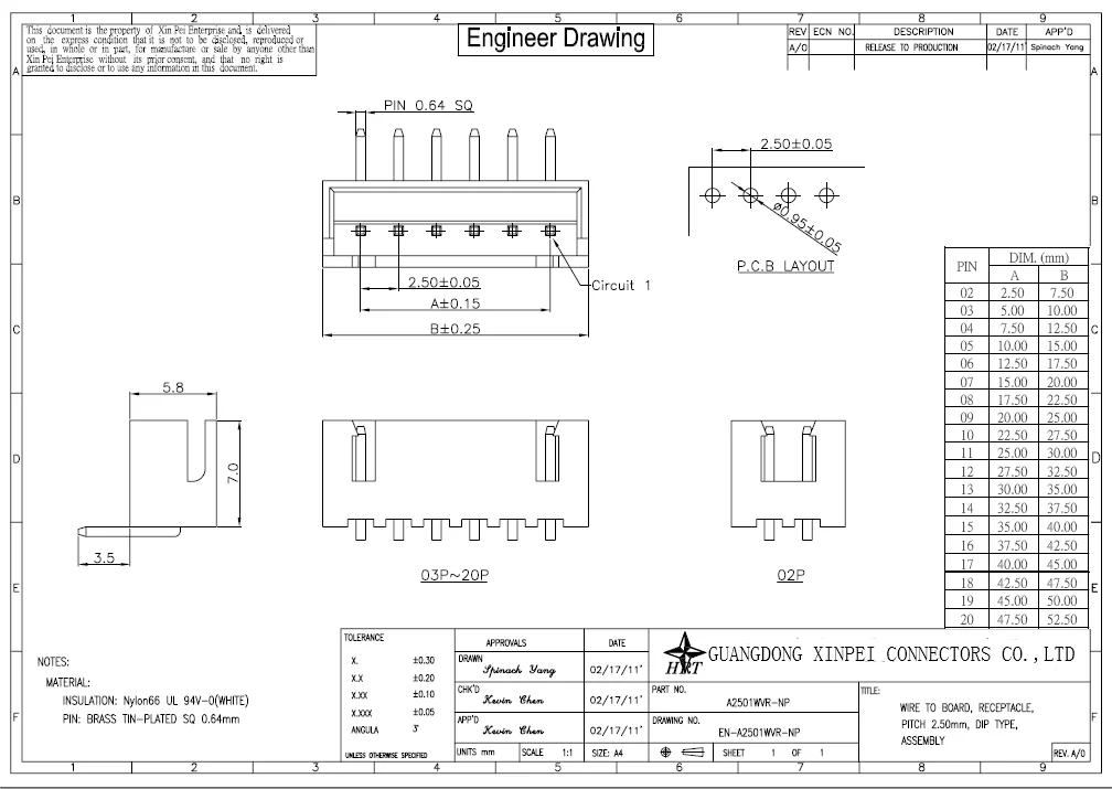 Jst Xh Connector Wafer Connector Alternatives With 2.5mm Pitch Right