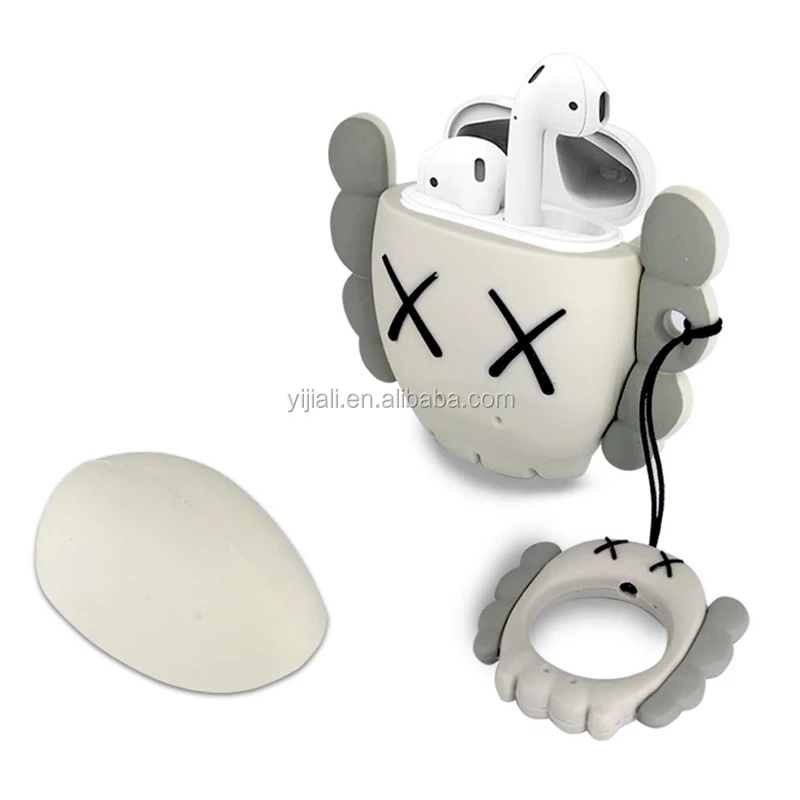 

Fashion 3D Solid Cute X Kaws Toy Soft Silicone Earphones Charing Case Skin For Airpods