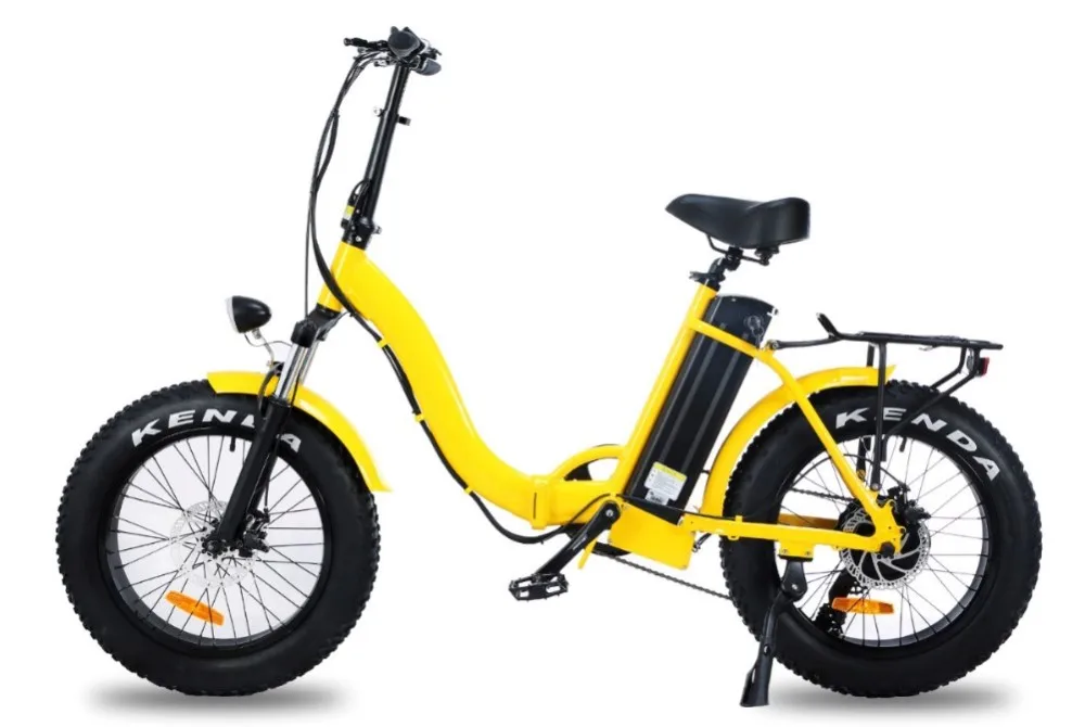 20 Inch 500 Watt Fat Tire Bike Folding Electric Bicycle For Beach And