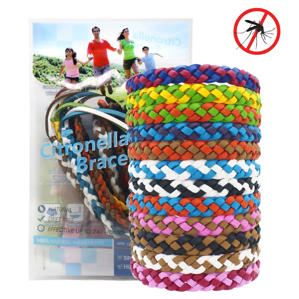 

10 Pack Mosquito Repellent Bracelet Band - Premium Pest Control Insect Bug Repeller