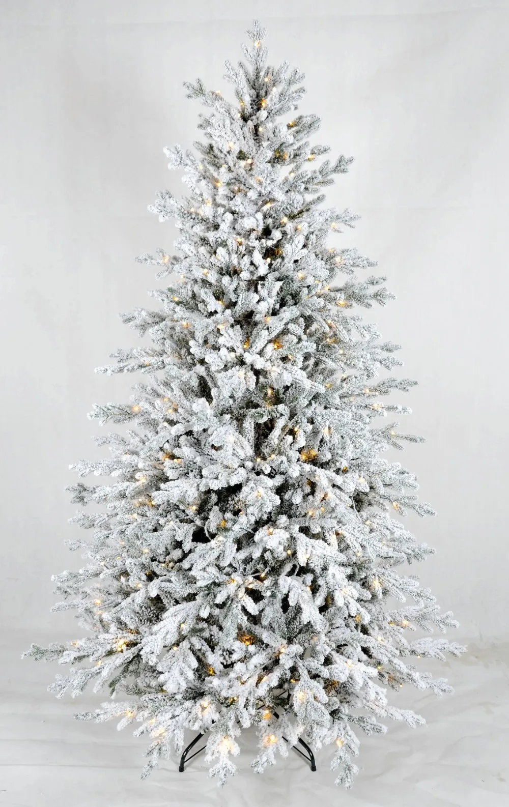 Hinged Automatic Artificial Flocked Pe Pvc Mixed Christmas Trees With