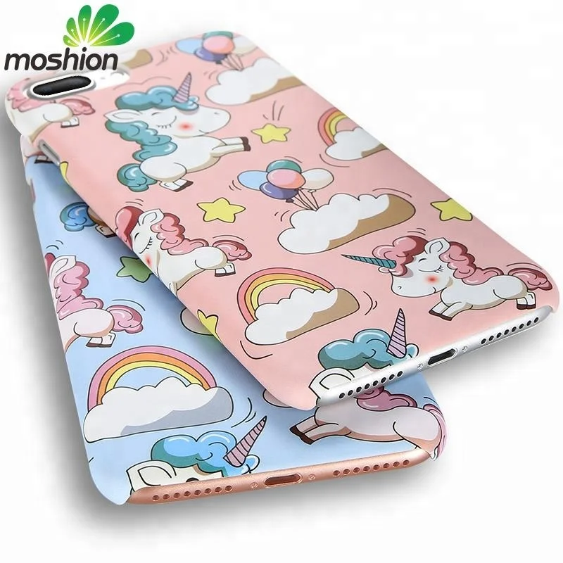 

2018 New Arrival Cute Cartoon Unicorn Silicone Cell Phone Case for iPhone SE 5s 6s plus , for iPhone 7/8plus cover