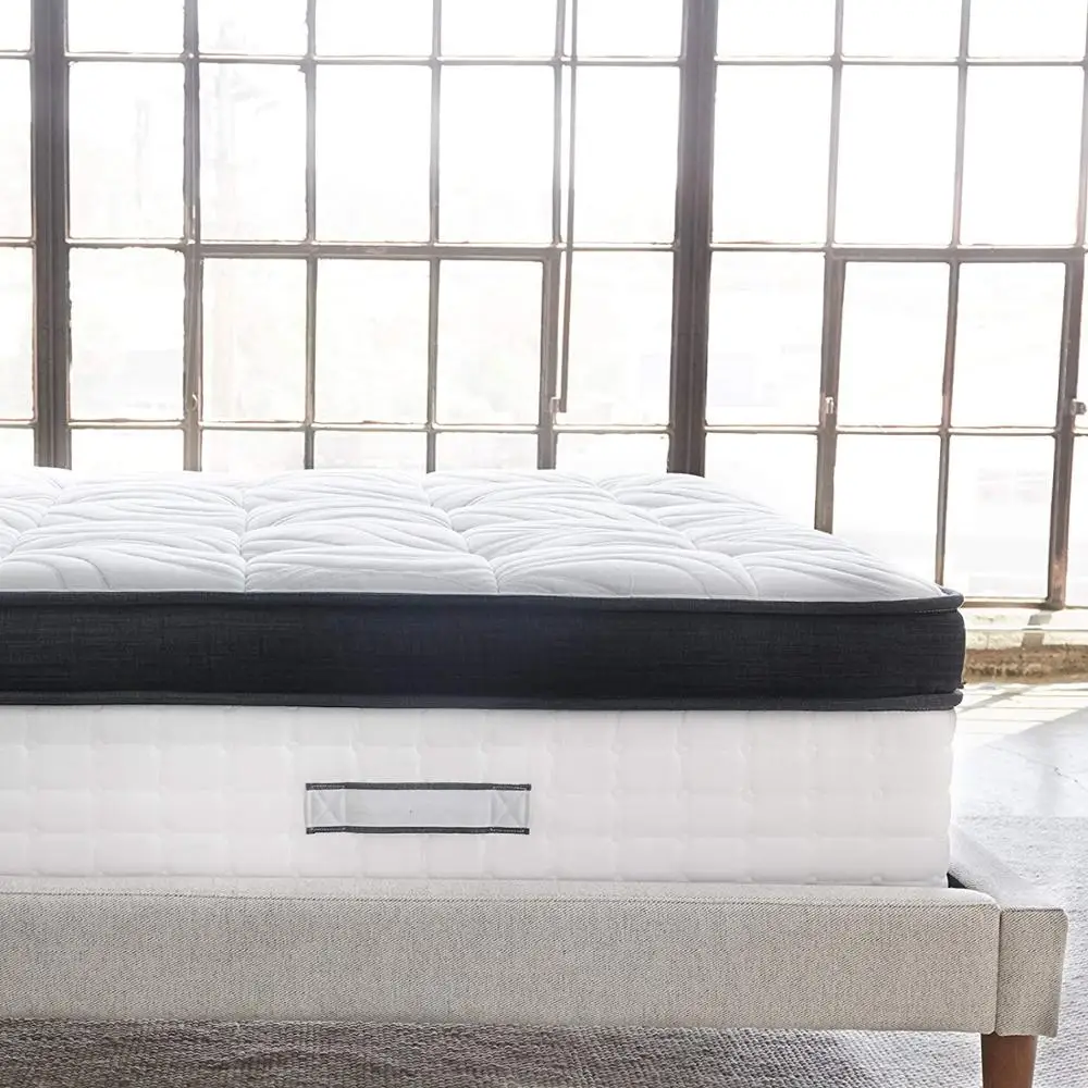 Oem/odm 12 Inch Comfortable Gel Infused Memory Foam 5 Zone Pocket Spring Mattress Natural Latex