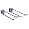 Grey Black customized Color selectable tube bar tool metal hangers display hooks for retailer shop with price tag