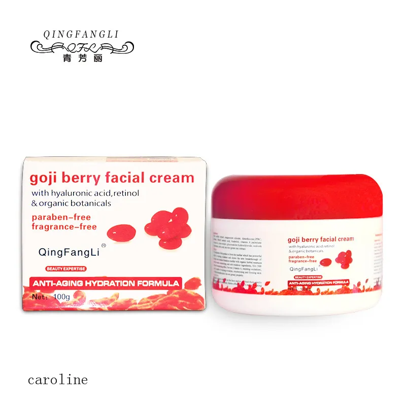 

for female skin care anti-wrinkle firming lightening moisturizing goji berry facial cream, Pink