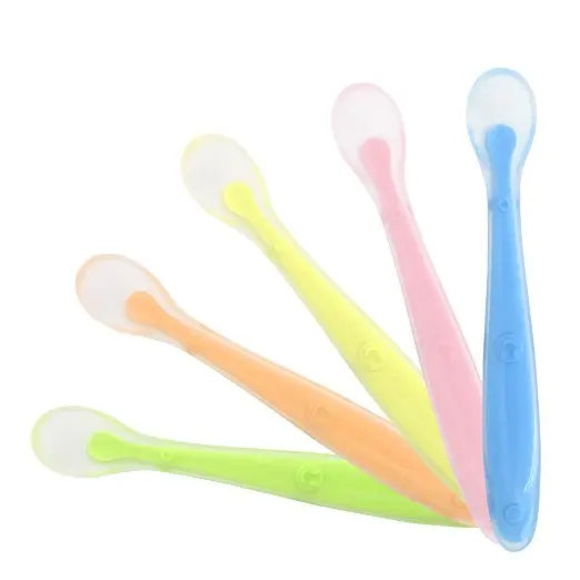 

Baby Feeding LFGB Approved BPA Free Soft Silicone Baby Spoon, All colors from pantone