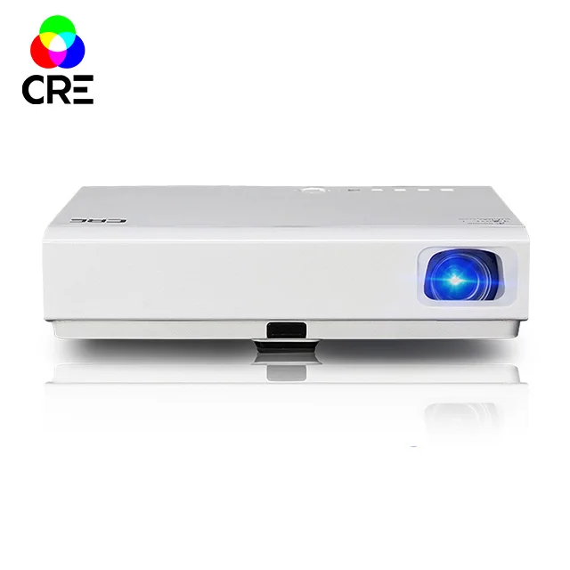 

mini home projector best cre x3001for smart phones, White