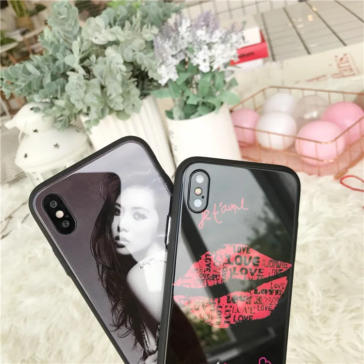 Design Mobile Phone Back Cover Tempered Glass Casing For Iphone X,Phone ...