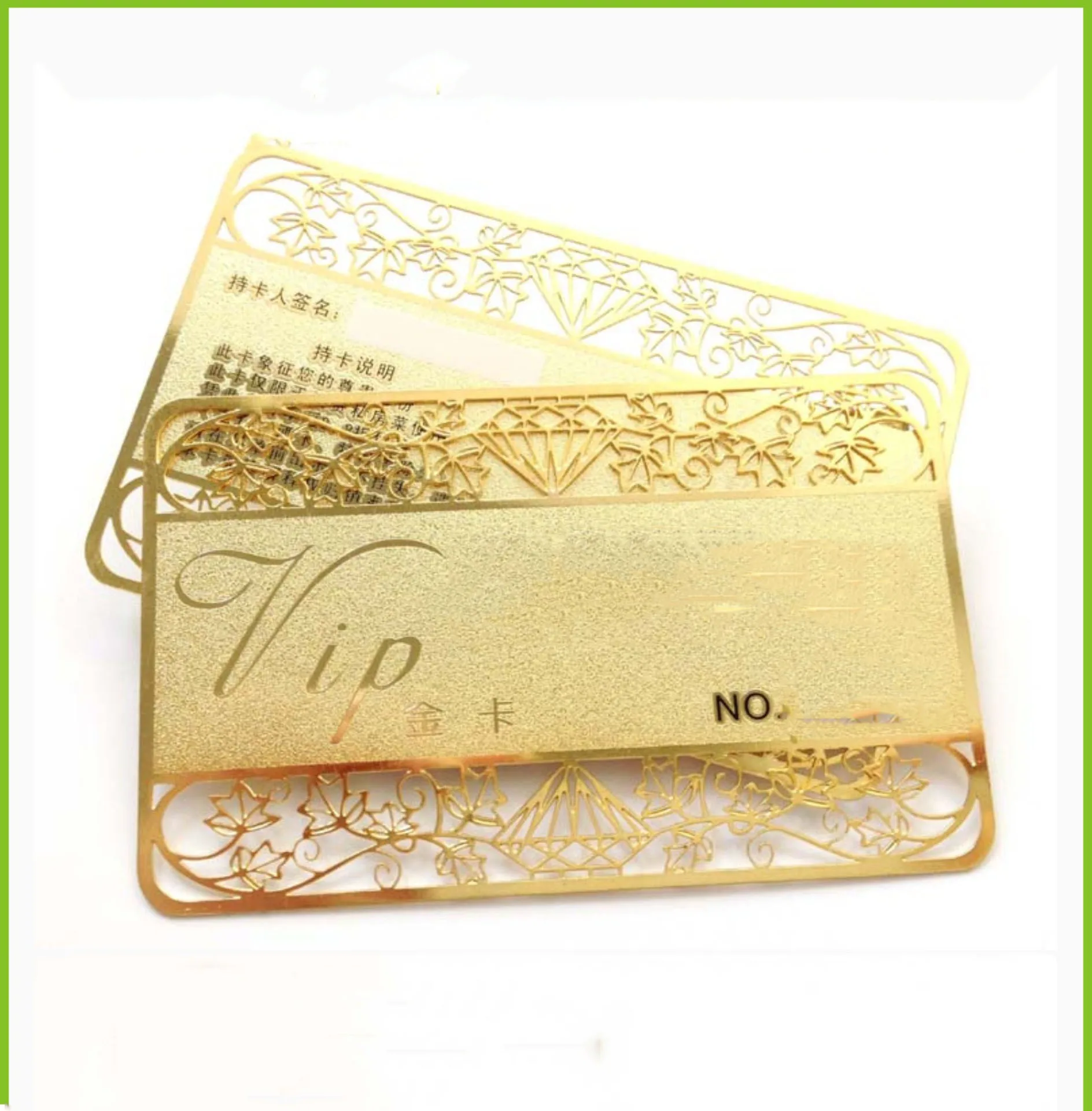 

Wholesale Gold Metal Business card Promotion Souvenir Metal Business Card blank Brass Vintage Metal business card