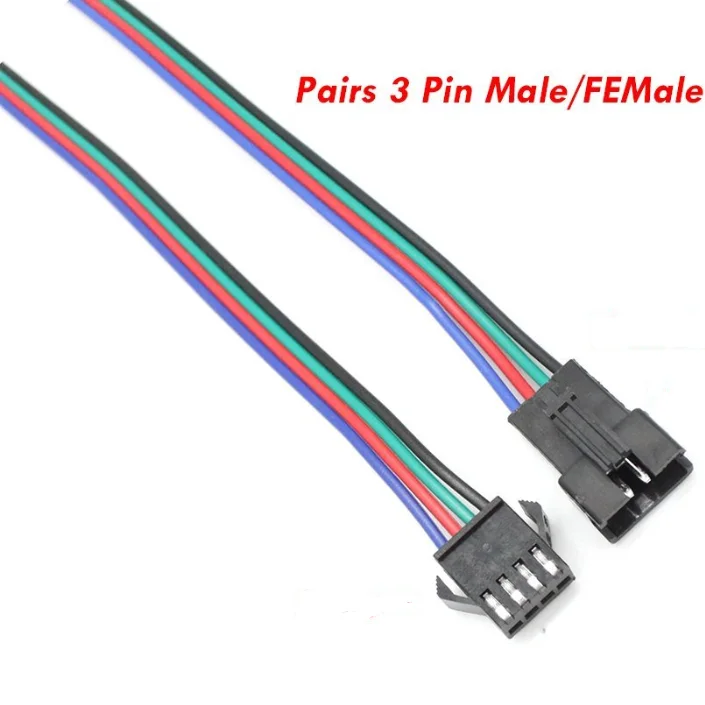 jst sm 4pin plug male to female wire cable connector adapter for