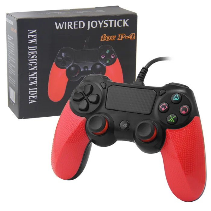 

Shenzhen Factory direct sale joypad Wired Gamepad Game joystick for ps4 Controller, Black