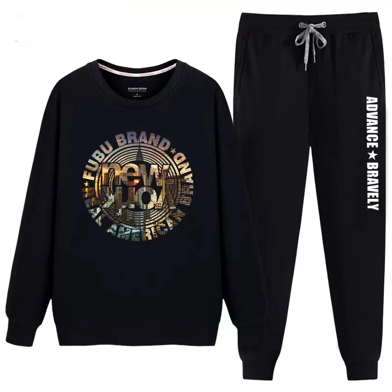 

2018 new design cvc fleece fabric mens jogger suits wholesale, Custom