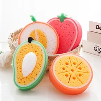 

Fun cartoon fruit kitchen scrub sponge for dish washing