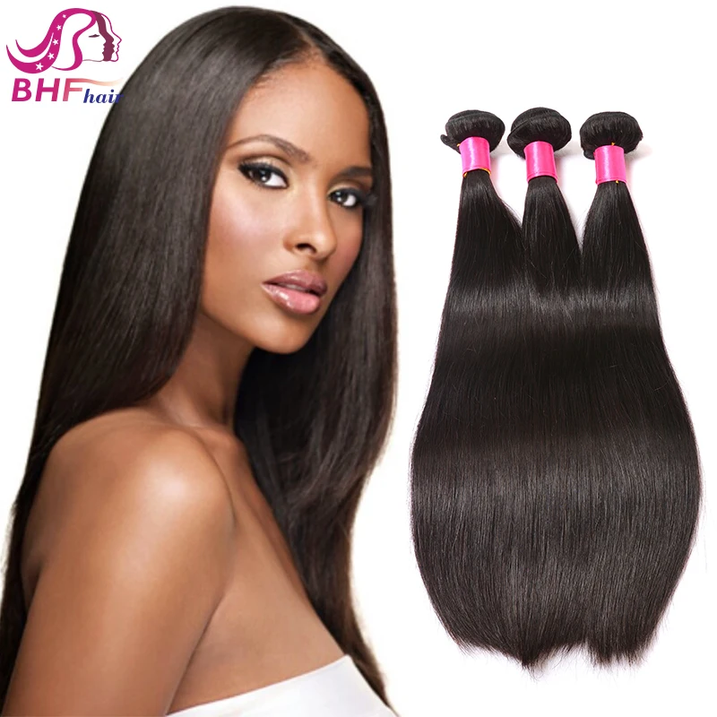 

Beauty On Line Straight Brazilian Malaysian Hair Natural Black Color 100% Human Hair Weave Bundles Remy Hair 8-28 Inches, N/a