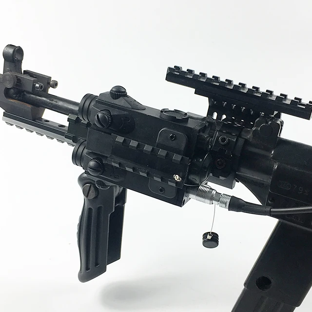 

Aluminum alloy dual beam laser weapon for guns