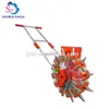 2018 New Design hand propelled double nozzle point green bean broad caster/manual cotton planting machine