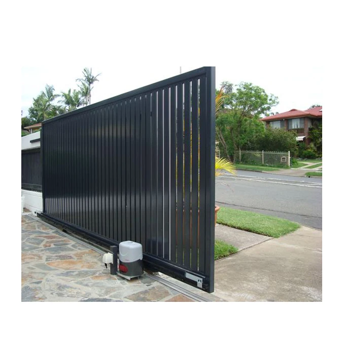 Modern Design Motorized Automatic Aluminum Driveway Gate Louver Fence