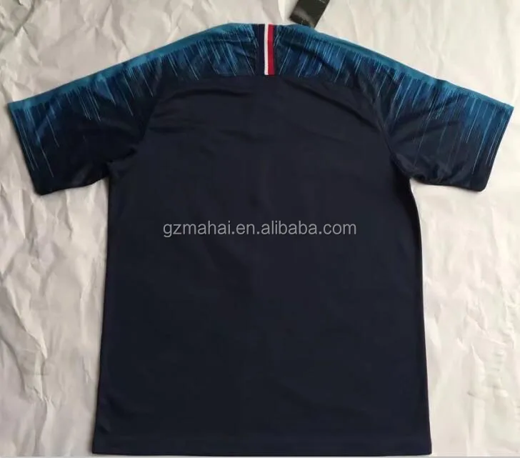 

Griezmann pogba soccer jersey maillot de football 2018 coupe du monde wholesale, Blue white