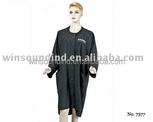 
AZO FREE Hairdressing Black Nylon Smock Wrap 
