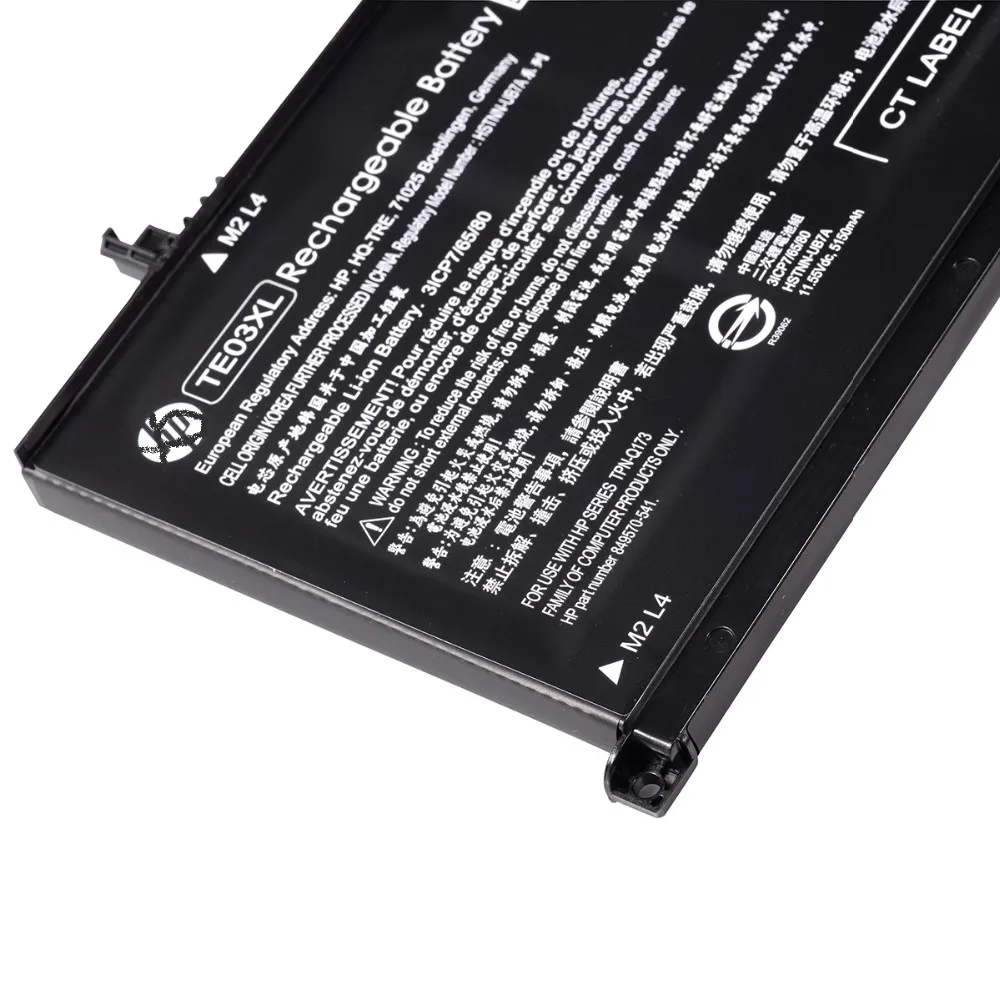 Te03xl 11.55v 5150mah (61.6wh) 4cell Genuine Laptop Battery For Hp