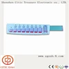 Transparent key membrane switch luminescent keyboard